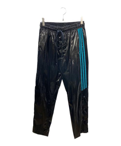 adidas（アディダス）adidas (アディダス) Song for the Mute (ソングフォーザミュート) Shiny Pants ブラック×ブルー サイズ:Sの古着・服飾アイテム