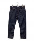 uniform experimentユニフォームエクスペリメント）の古着「RIGID STRETCH DENIM TAPERED PANTS」｜インディゴ