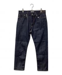 uniform experiment（ユニフォームエクスペリメント）の古着「RIGID STRETCH DENIM TAPERED PANTS」｜インディゴ