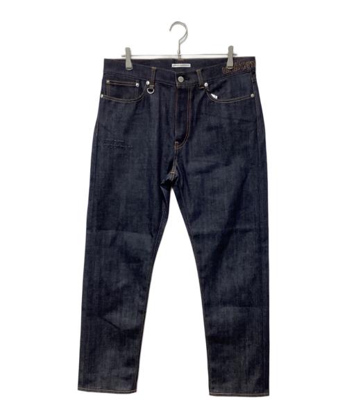 uniform experiment（ユニフォームエクスペリメント）uniform experiment (ユニフォームエクスペリメント) RIGID STRETCH DENIM TAPERED PANTS インディゴ サイズ:3 未使用品の古着・服飾アイテム