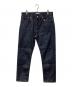 uniform experiment（ユニフォームエクスペリメント）の古着「RIGID STRETCH DENIM TAPERED PANTS」｜インディゴ
