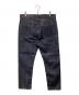uniform experiment (ユニフォームエクスペリメント) RIGID STRETCH DENIM TAPERED PANTS インディゴ サイズ:3 未使用品：18000円