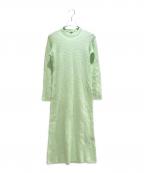 JIL SANDERジルサンダー）の古着「ウールニットミディドレス/Jil Sander Women Wool Knit Midi Dress/J02FV0103」｜ミントグリーン