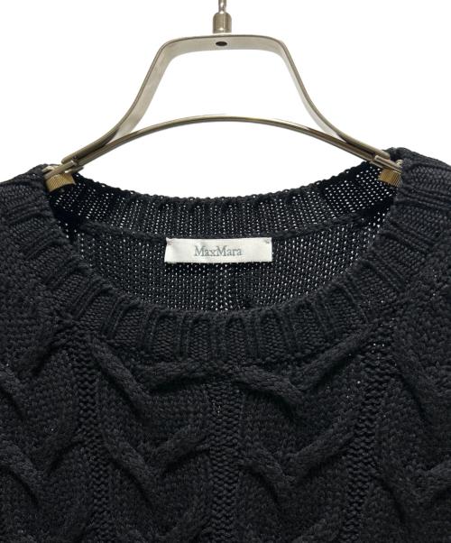 MaxMara（マックスマーラ）MaxMara (マックスマーラ) ピュア ウール バルーンスリーブ ドレス ブラック サイズ:Mの古着・服飾アイテム