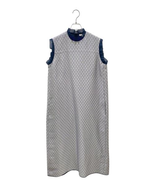 BLAMINK（ブラミンク）BLAMINK (ブラミンク) RESORT フラワージャガードノースリーブワンピース ライラック サイズ:38の古着・服飾アイテム