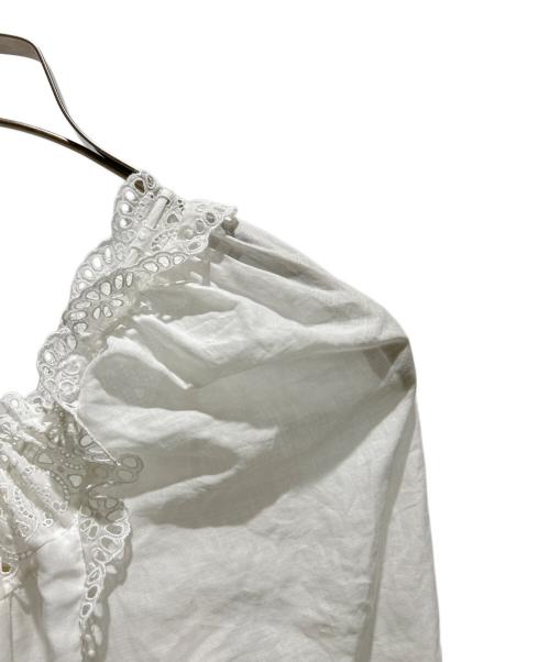 CELINE（セリーヌ）CELINE (セリーヌ) Embroidered Folk Dress in Cotton Muslin 