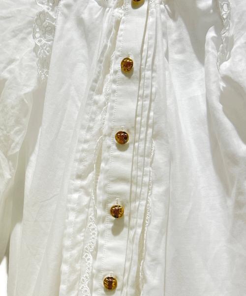 CELINE（セリーヌ）CELINE (セリーヌ) Embroidered Folk Dress in Cotton Muslin 