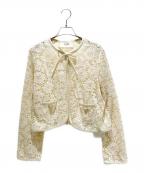 CELINEセリーヌ）の古着「ベルヌイユ ジャケット/CELINE Women's Verneuil Jacket in Linen and Cotton Lace 