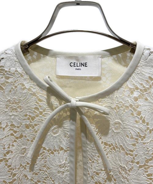 CELINE（セリーヌ）CELINE ベルヌイユ ジャケット/CELINE Women's Verneuil Jacket in Linen and Cotton Lace 