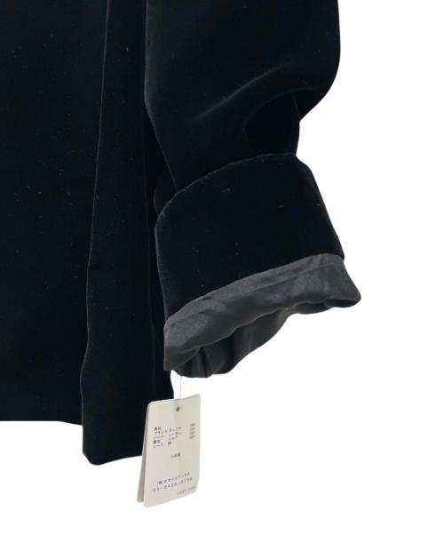 LUDLOW（ラドロー）LUDLOW (ラドロー) ベルベット コンビ ブラウス ブラック サイズ:Freeの古着・服飾アイテム