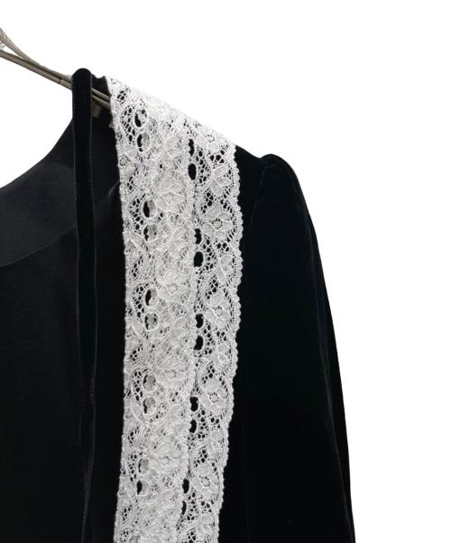 LUDLOW（ラドロー）LUDLOW (ラドロー) ベルベットワンピース ブラック サイズ:1の古着・服飾アイテム