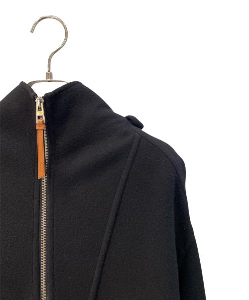 LOEWE（ロエベ）LOEWE (ロエベ) カシミヤ混ジップアップフード付きウールブルゾン ブラック サイズ:44の古着・服飾アイテム