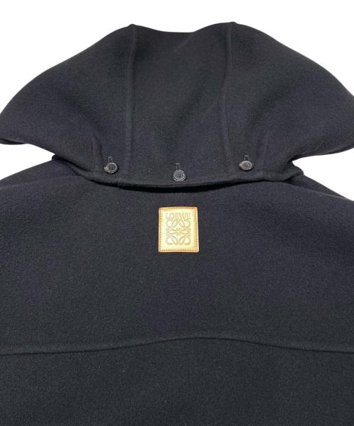 LOEWE（ロエベ）LOEWE (ロエベ) カシミヤ混ジップアップフード付きウールブルゾン ブラック サイズ:44の古着・服飾アイテム