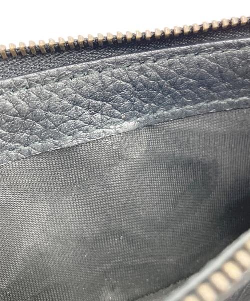 GUCCI（グッチ）GUCCI (グッチ) バンブー付き ダブルG ミディアム ウォレット ブラックの古着・服飾アイテム
