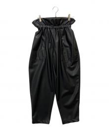 IORE（イオレ）の古着「Petal Leather Pants」｜ブラック