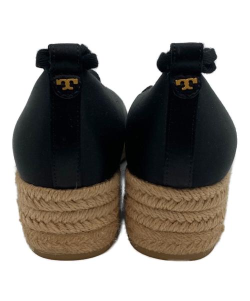TORY BURCH（トリーバーチ）TORY BURCH (トリーバーチ) レースアップエスパドリーユ ブラック サイズ:SIZE 6の古着・服飾アイテム