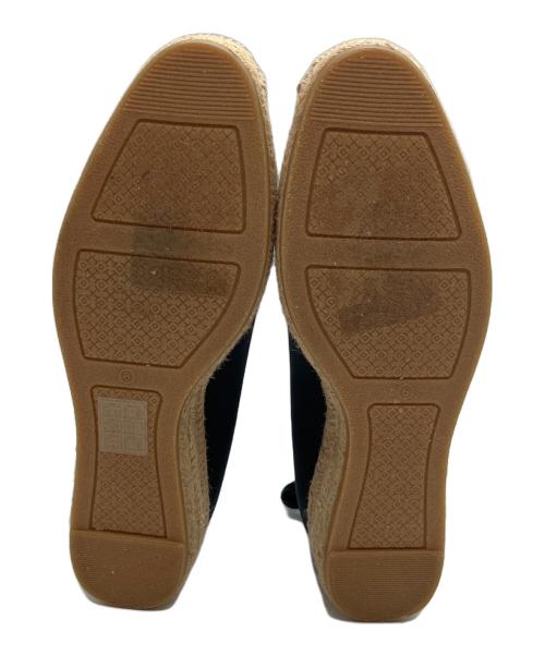 TORY BURCH（トリーバーチ）TORY BURCH (トリーバーチ) レースアップエスパドリーユ ブラック サイズ:SIZE 6の古着・服飾アイテム