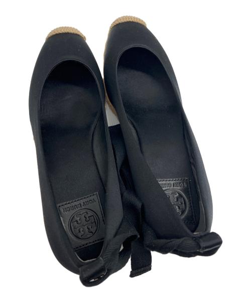 TORY BURCH（トリーバーチ）TORY BURCH (トリーバーチ) レースアップエスパドリーユ ブラック サイズ:SIZE 6の古着・服飾アイテム