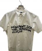 COMME des GARCONS HOMME PLUSコムデギャルソンオムプリュス）の古着「メッセージプリントシャツ」｜ホワイト
