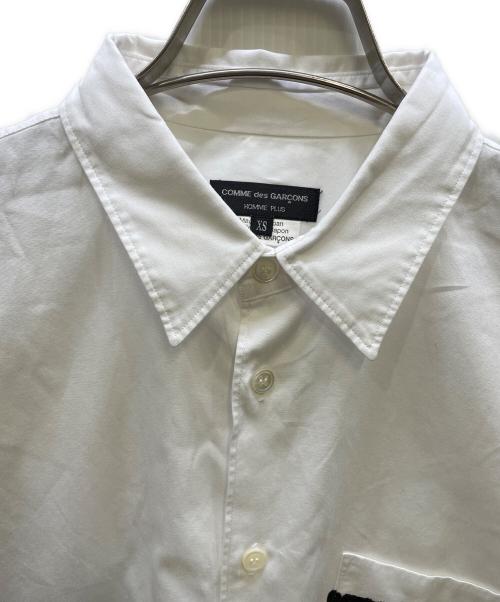 COMME des GARCONS HOMME PLUS（コムデギャルソンオムプリュス）COMME des GARCONS HOMME PLUS (コムデギャルソンオムプリュス) メッセージプリントシャツ ホワイト サイズ:XSの古着・服飾アイテム