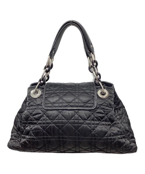 Christian Dior（クリスチャン ディオール）Christian Dior (クリスチャン ディオール) カナージュ キルティングハンドバッグ ブラックの古着・服飾アイテム
