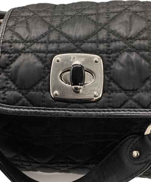 Christian Dior（クリスチャン ディオール）Christian Dior (クリスチャン ディオール) カナージュ キルティングハンドバッグ ブラックの古着・服飾アイテム
