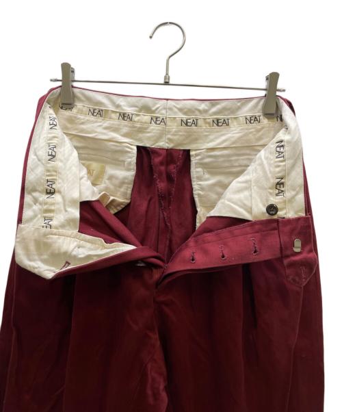 NEAT（ニート）NEAT (ニート) コットンパンツ ワインレッド サイズ:48の古着・服飾アイテム