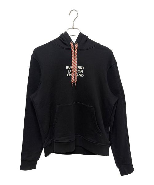 BURBERRY（バーバリー）BURBERRY (バーバリー) ロゴ刺繍パーカー/コットンパーカー/プルオーバーパーカー ブラック サイズ:Sの古着・服飾アイテム