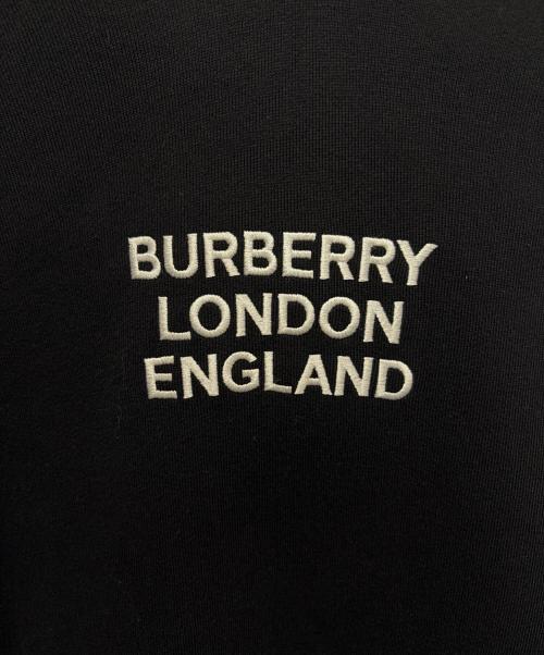 BURBERRY（バーバリー）BURBERRY (バーバリー) ロゴ刺繍パーカー/コットンパーカー/プルオーバーパーカー ブラック サイズ:Sの古着・服飾アイテム