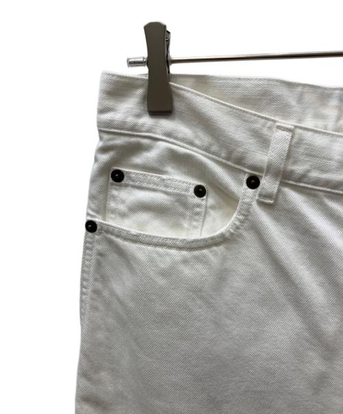 Saint Laurent Paris（サンローランパリ）Saint Laurent Paris (サンローランパリ) テーパードデニムパンツ ホワイト サイズ:SIZE 76cm (W30)の古着・服飾アイテム