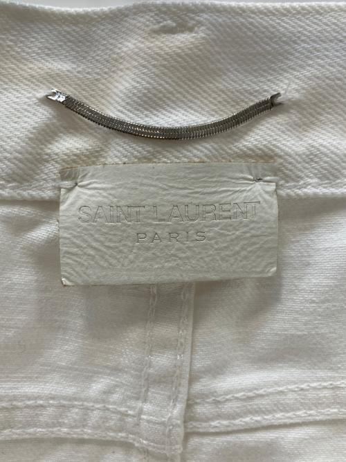 Saint Laurent Paris（サンローランパリ）Saint Laurent Paris (サンローランパリ) テーパードデニムパンツ ホワイト サイズ:SIZE 76cm (W30)の古着・服飾アイテム