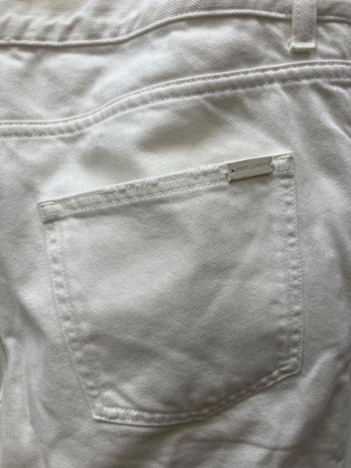 Saint Laurent Paris（サンローランパリ）Saint Laurent Paris (サンローランパリ) テーパードデニムパンツ ホワイト サイズ:SIZE 76cm (W30)の古着・服飾アイテム