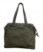 FILSONフィルソン）の古着「RUGGED TWILL TOTE BAG WITH ZIPPER」｜カーキ