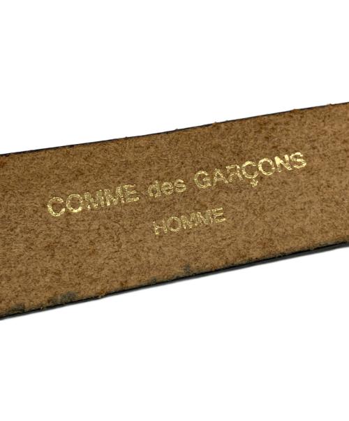 COMME des GARCONS HOMME（コムデギャルソン オム）COMME des GARCONS HOMME (コムデギャルソン オム) レザーガチャベルト ブラックの古着・服飾アイテム
