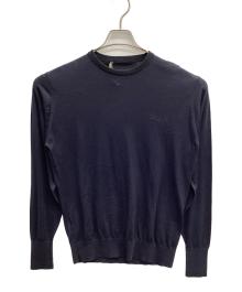 JOHN SMEDLEY×SEQUEL×FRAGMENT DESIGN（ジョンスメドレー×シークエル×フラグメントデザイン）の古着「FRGMT JS LH-S」｜ネイビー×ブラック