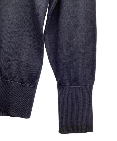 JOHN SMEDLEY（ジョンスメドレー）JOHN SMEDLEY (ジョンスメドレー) SEQUEL (シークエル) FRAGMENT DESIGN (フラグメントデザイン) FRGMT JS LH-S ネイビー×ブラック サイズ:Mの古着・服飾アイテム