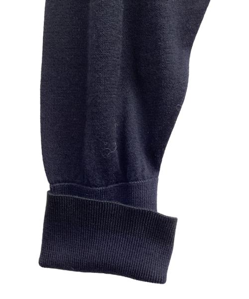 JOHN SMEDLEY（ジョンスメドレー）JOHN SMEDLEY (ジョンスメドレー) SEQUEL (シークエル) FRAGMENT DESIGN (フラグメントデザイン) FRGMT JS LH-S ネイビー×ブラック サイズ:Mの古着・服飾アイテム