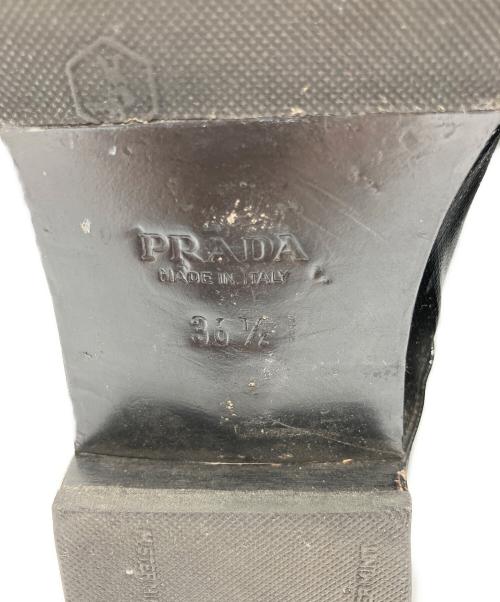 PRADA（プラダ）PRADA (プラダ) レースアップシューズ ブラック サイズ:36 1/2の古着・服飾アイテム