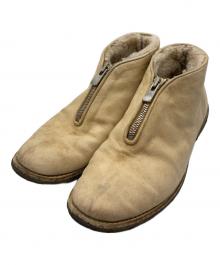 GUIDI（グイディ）の古着「ショートムートンブーツ」｜アイボリー