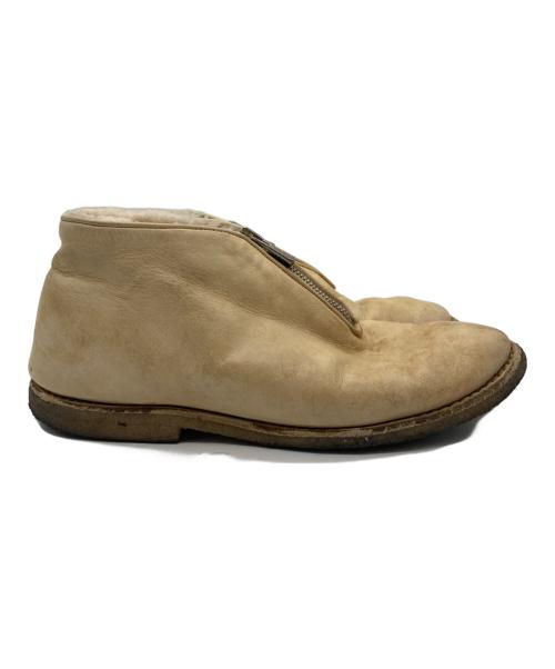 GUIDI（グイディ）GUIDI (グイディ) ショートムートンブーツ アイボリー サイズ:SIZE 42の古着・服飾アイテム