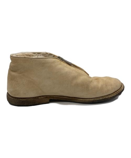 GUIDI（グイディ）GUIDI (グイディ) ショートムートンブーツ アイボリー サイズ:SIZE 42の古着・服飾アイテム