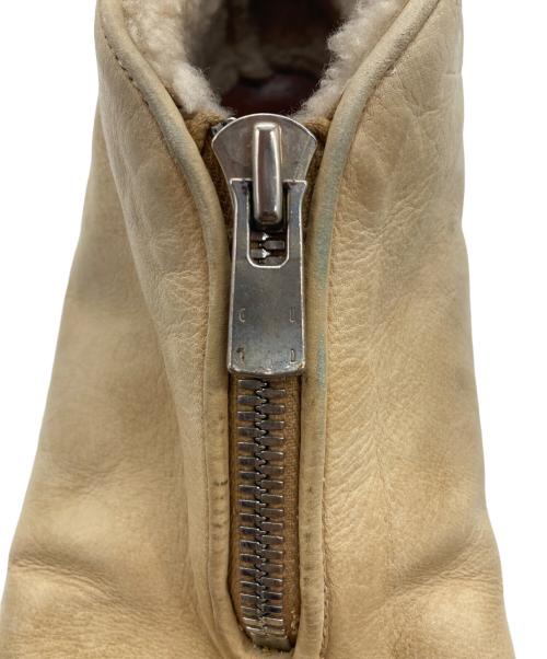 GUIDI（グイディ）GUIDI (グイディ) ショートムートンブーツ アイボリー サイズ:SIZE 42の古着・服飾アイテム