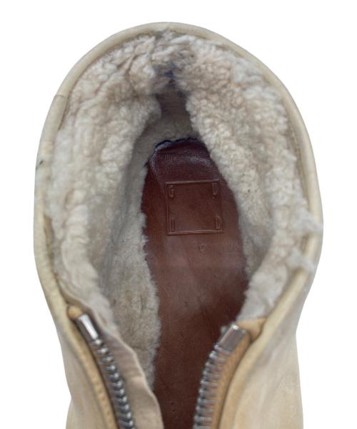 GUIDI（グイディ）GUIDI (グイディ) ショートムートンブーツ アイボリー サイズ:SIZE 42の古着・服飾アイテム