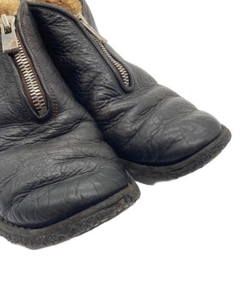 GUIDI（グイディ）GUIDI (グイディ) ショートムートンブーツ ダークブラウン サイズ:SIZE 42の古着・服飾アイテム