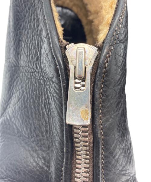 GUIDI（グイディ）GUIDI (グイディ) ショートムートンブーツ ダークブラウン サイズ:SIZE 42の古着・服飾アイテム