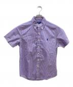 RALPH LAURENラルフローレン）の古着「ギンガムチェックシャツ」｜パープル