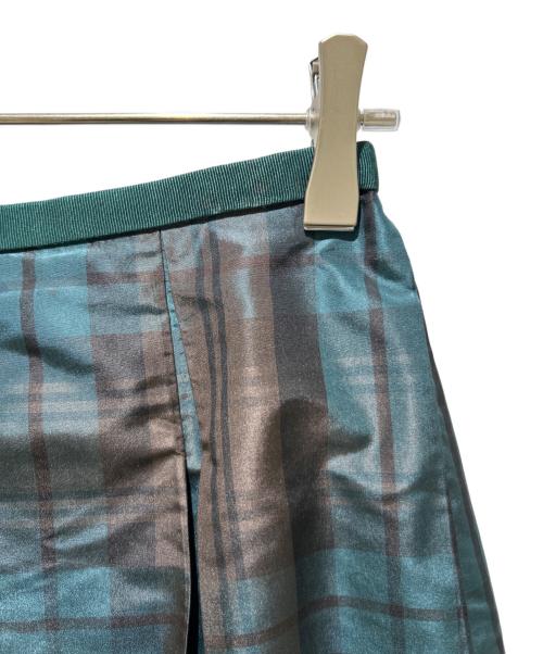 DRAWER（ドゥロワー）DRAWER 23AW/タータンチェックシルクロングスカート/Tartan Check Silk Long Skirt Plaid Pattern Maxi Skirt Lightweight Elegant Style サイズ:36の古着・服飾アイテム