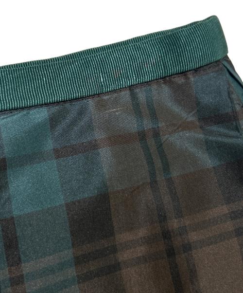 DRAWER（ドゥロワー）DRAWER 23AW/タータンチェックシルクロングスカート/Tartan Check Silk Long Skirt Plaid Pattern Maxi Skirt Lightweight Elegant Style サイズ:36の古着・服飾アイテム