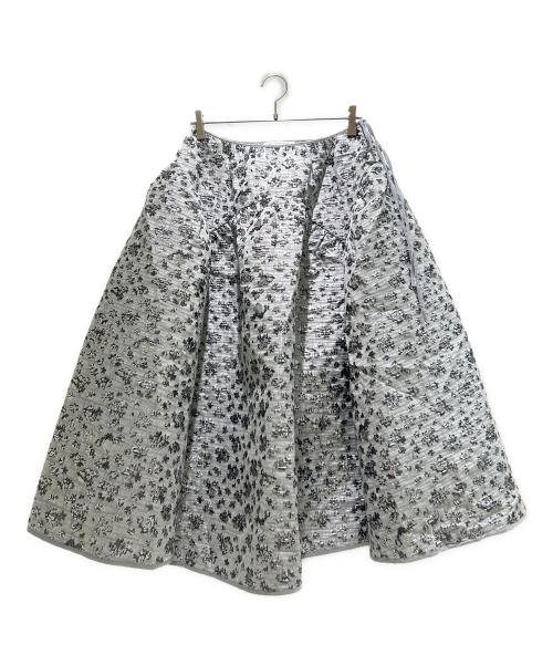 CECILIE BAHNSEN（セシリーバンセン）CECILIE BAHNSEN (セシリーバンセン) Lilly プリント スカート グレー サイズ:UK 10の古着・服飾アイテム