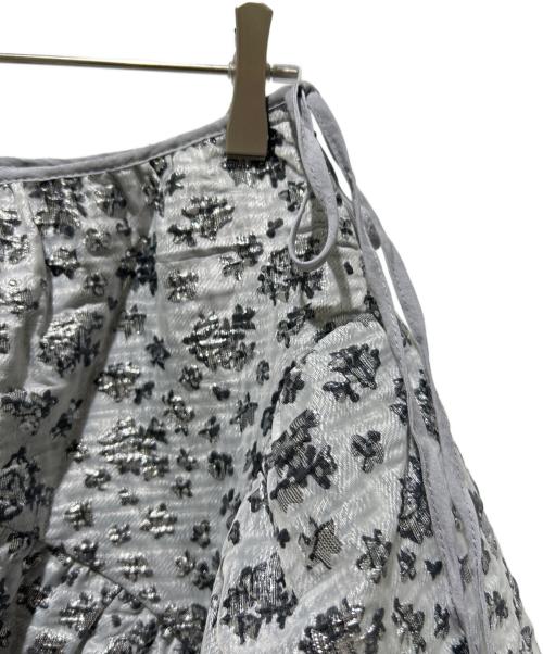 CECILIE BAHNSEN（セシリーバンセン）CECILIE BAHNSEN (セシリーバンセン) Lilly プリント スカート グレー サイズ:UK 10の古着・服飾アイテム